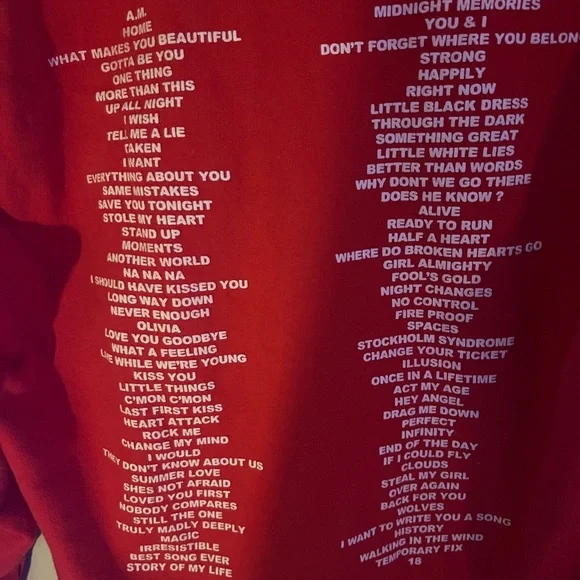 Red One Direction Hoodie - Picture 3 of 4